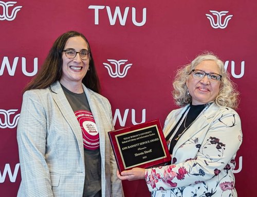 Shweta Shroff Receives 2025 TWU SLIS Ann Barnett Service Award
